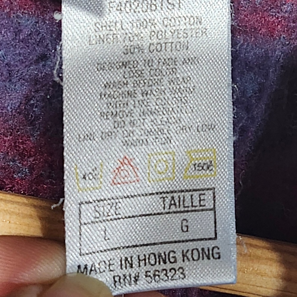 VTG Nike ACG Blue Ripstop Workwear Jacket Men L Fleece Blanket Lined Zip Up 90s - Picture 3 of 16